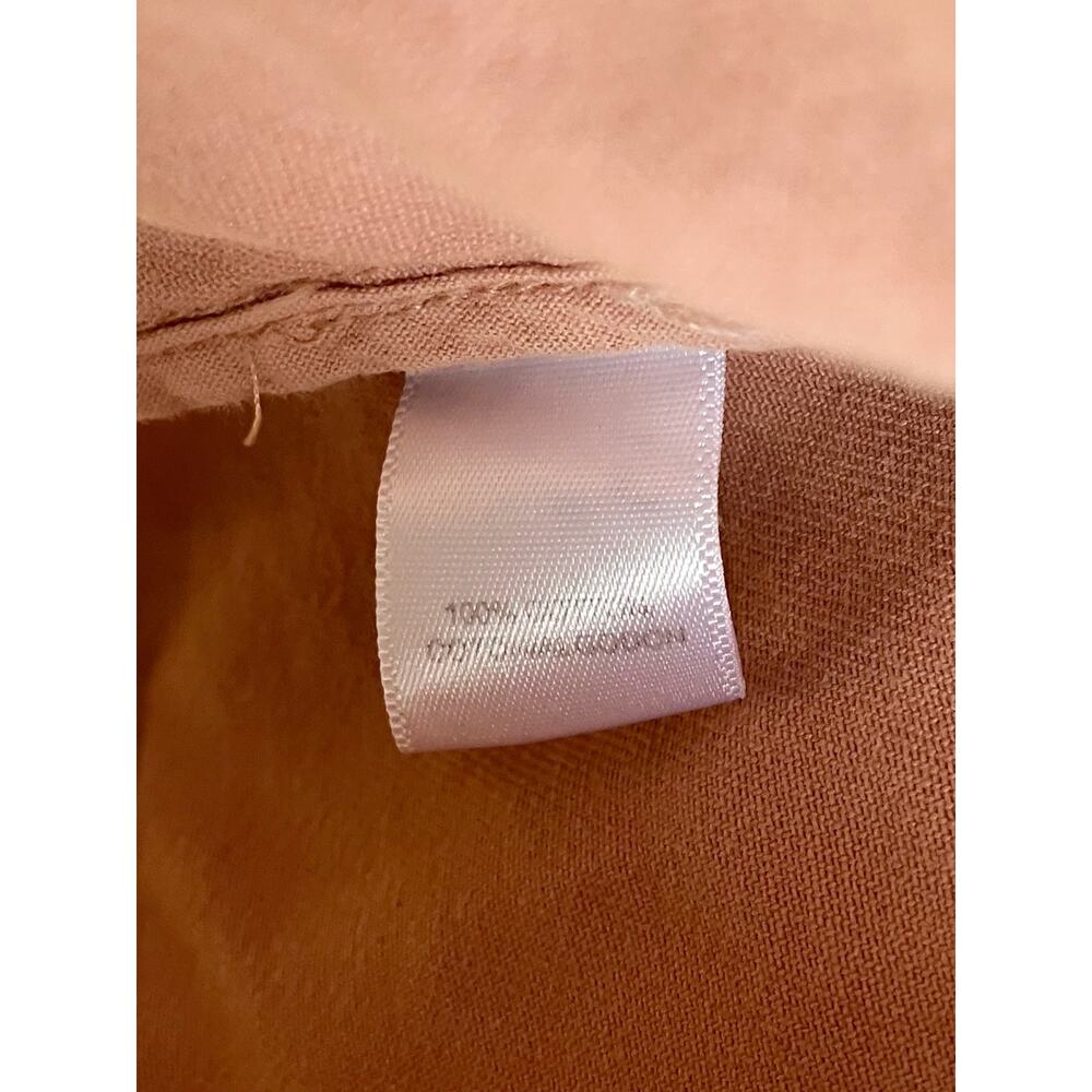 Loft Denim Jacket Size XL Rose Pink Paisley Embroidered 100% Cotton Jean Pockets - Picture 11 of 12
